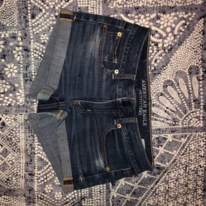 American Eagle Outfitters dark wash shorts